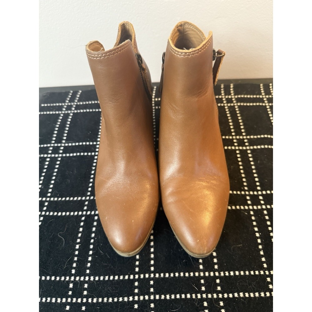 House of Harlow 1960 Ankle Boots Women's 7.5 Chestnut Brown Leather Rita style - Picture 2 of 9